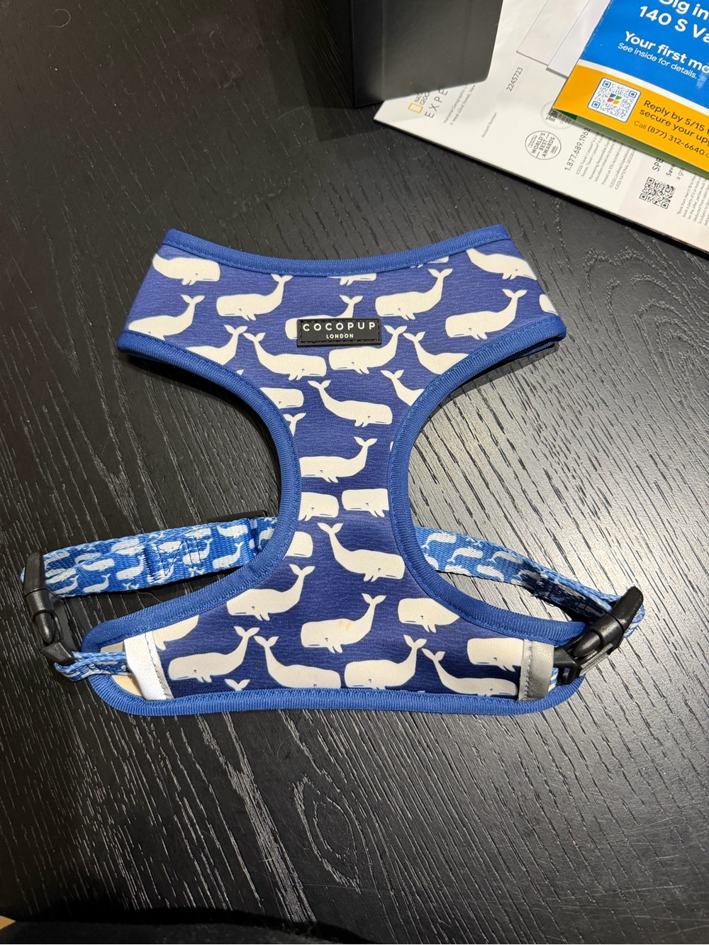 Cocopup Blue Whale Print Dog Harness